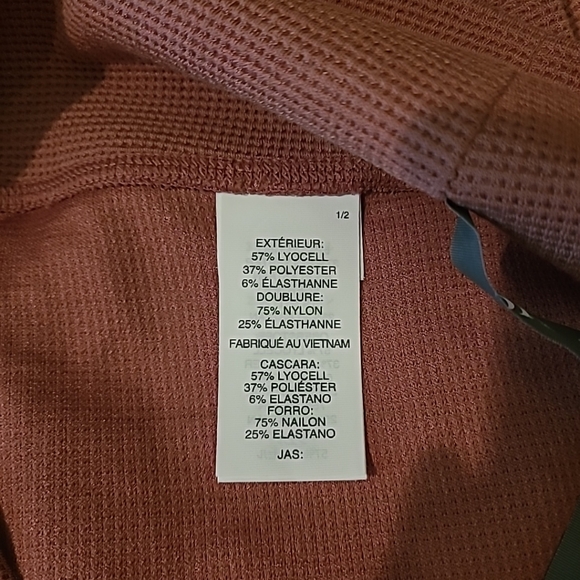 vuori | Bayview Thermal Waffle Knit Leggings Rosewood Medium - Picture 6 of 6